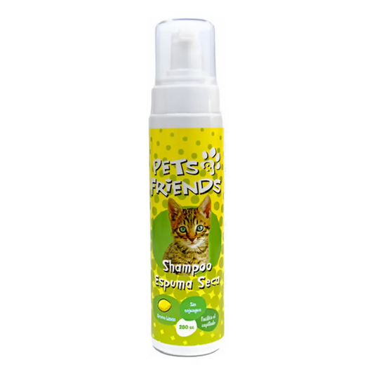 Shampoo Espuma Seca Gato 280cc Pets & Friends