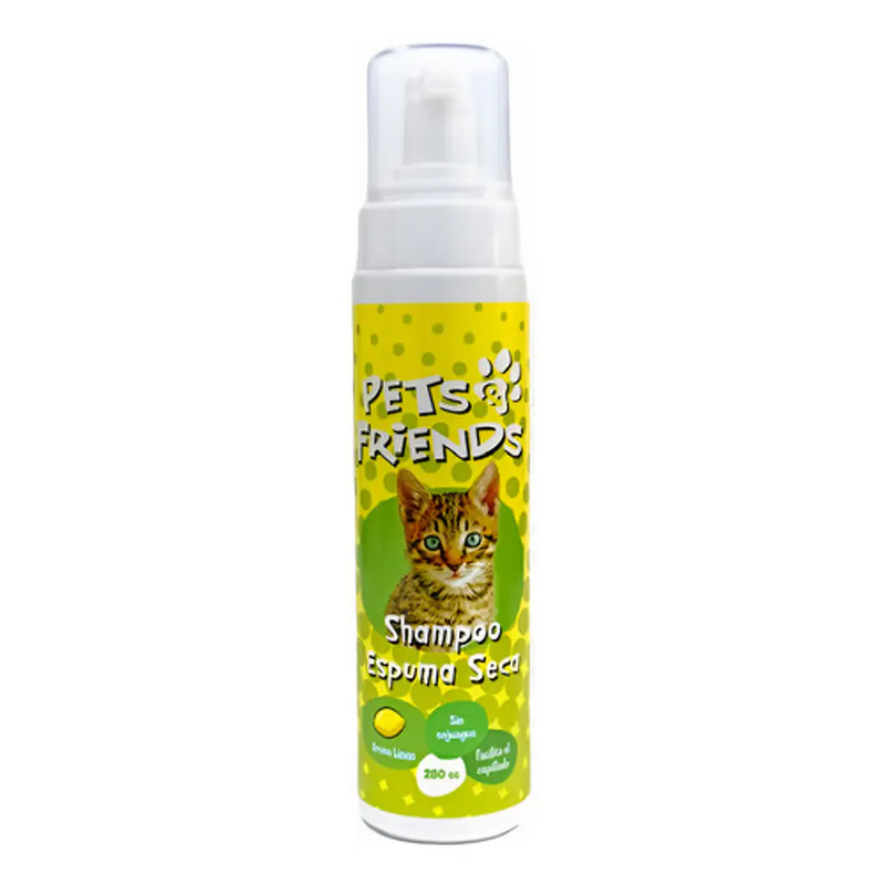 Shampoo Espuma Seca Gato 280cc Pets & Friends