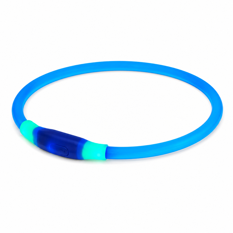 Collar LED Recargable Azul y Verde para Perros