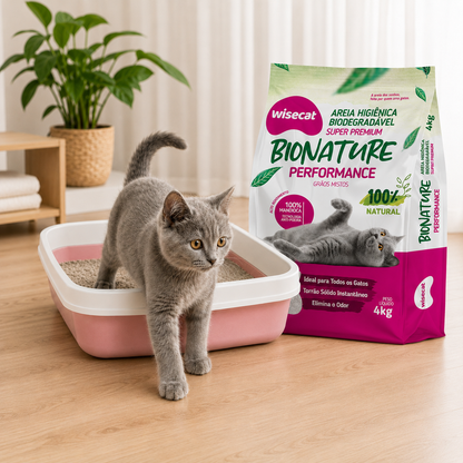 Arena Sanitaria Bionature Granos Mixtos 4 kg para Gatos