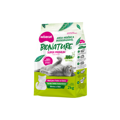 Arena Sanitaria Bionature Granos Medios 2 kg para Gatos