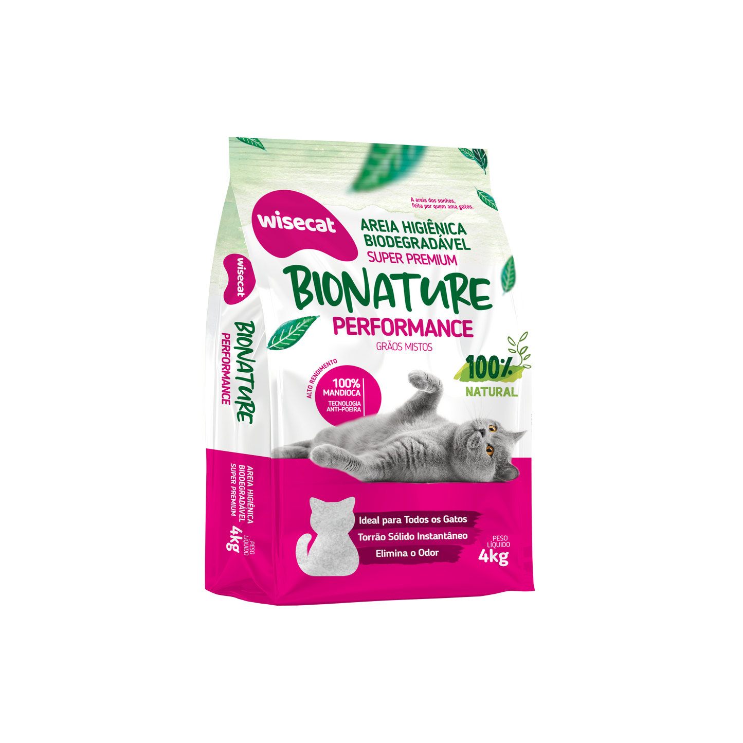 Arena Sanitaria Bionature Granos Mixtos 4 kg para Gatos