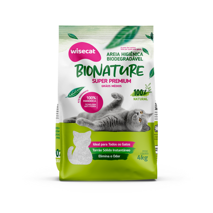 Arena Sanitaria Bionature Granos Medios 4 kg para Gatos