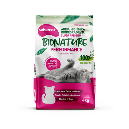 Arena Sanitaria Bionature Granos Mixtos 4 kg para Gatos