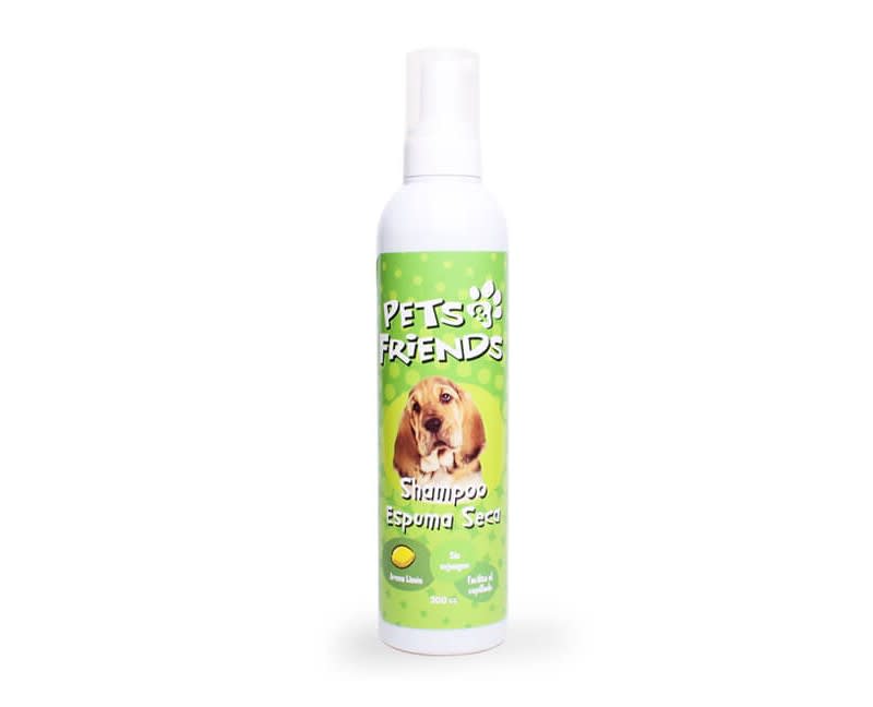 Shampoo Espuma Seca Para Perros Pets & Friends 280cc